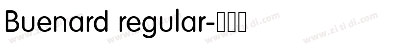 Buenard regular字体转换